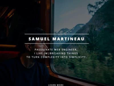 Samuel Martineau personal website